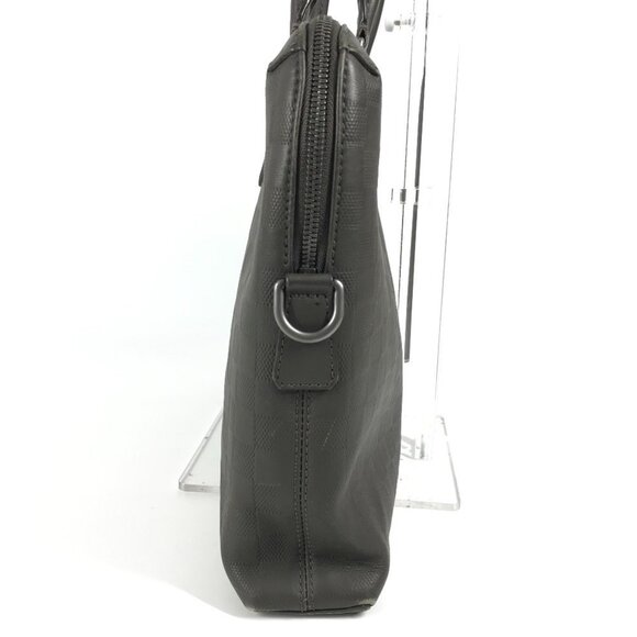 LOUIS VUITTON Gray Damier Leather Tote Bag - Picture 4 of 16